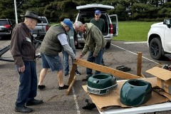 John R gets some help setting up