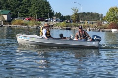 Mike and Bob in the Alumacraft