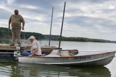 Jay gives Randy a hand with the 1927 Elto