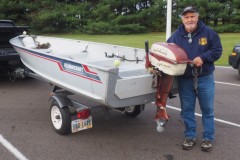 Doug with his Alumacraft and 1958 Johnson Sea Horse 18