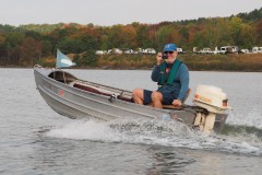 Paul in the1954  Feathercraft Penguin with 1960 Johnson 10