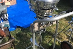 A chromed ChrisCraft Challenger 5