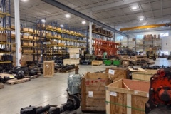 Storage shelving for new parts