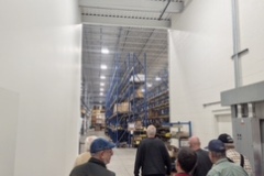 Our group heading to the work area