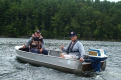 Doug and Bob head out on the lake
