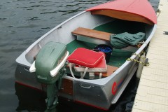 John R's 1954 Johnson Sea Horse 10 on his Commander