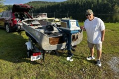 Bob K with his Alumacraft and '59 Evinrude 10