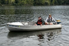 Mike and Bob in the Alumacraft
