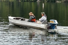 Mike and Bob head out on the Lake