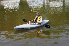 Dom in his kayak