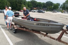 Bill, Gary and Jim B with Jim's Arkansas Traveler