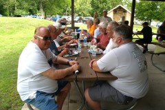 Enjoying a great lunch