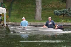 Gary and Jim B in the Arkansas Traveler with Merc 20