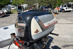 A close-up of Marty's '56 Lark