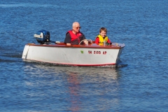 Jerry and Jason in the Chris Craft